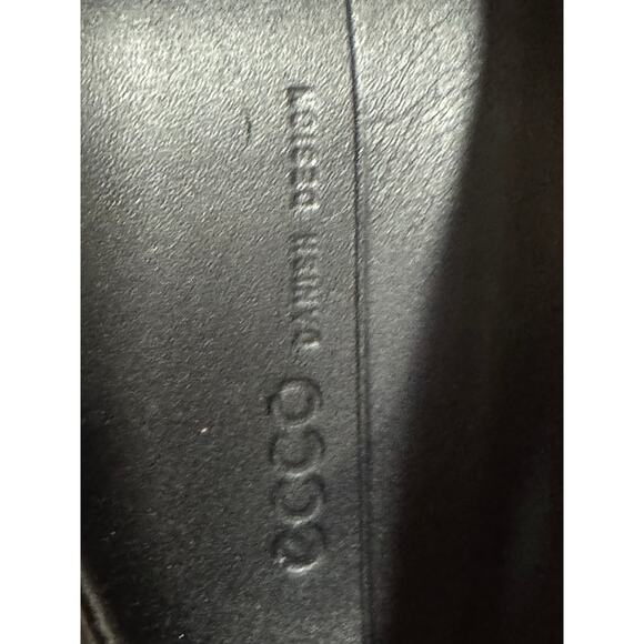 Ecco | NWOT Soft 7 Black Leather Slip On Comfort Sneakers | Size 38 EU - Picture 10 of 11